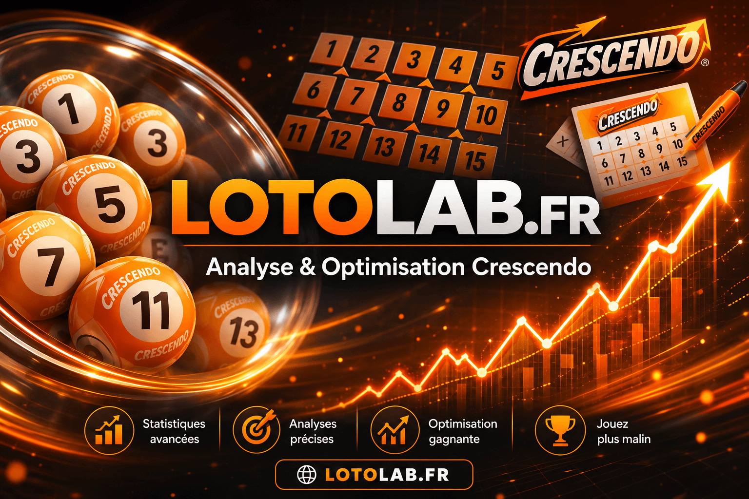 Pronostic Crescendo, statistiques et système réduit LotoLab